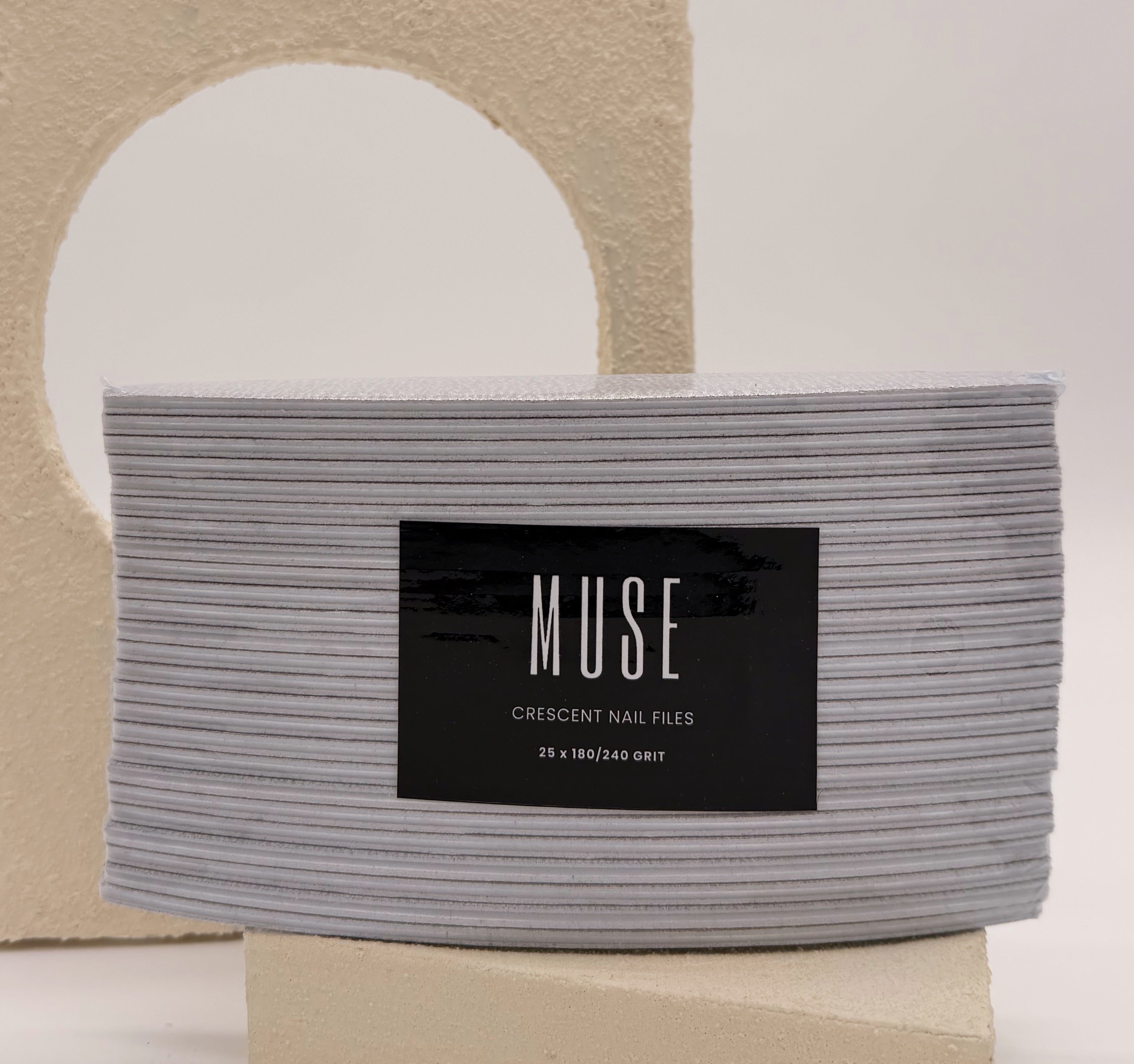 Crescent Nail files 180/240 grit (25 pcs)