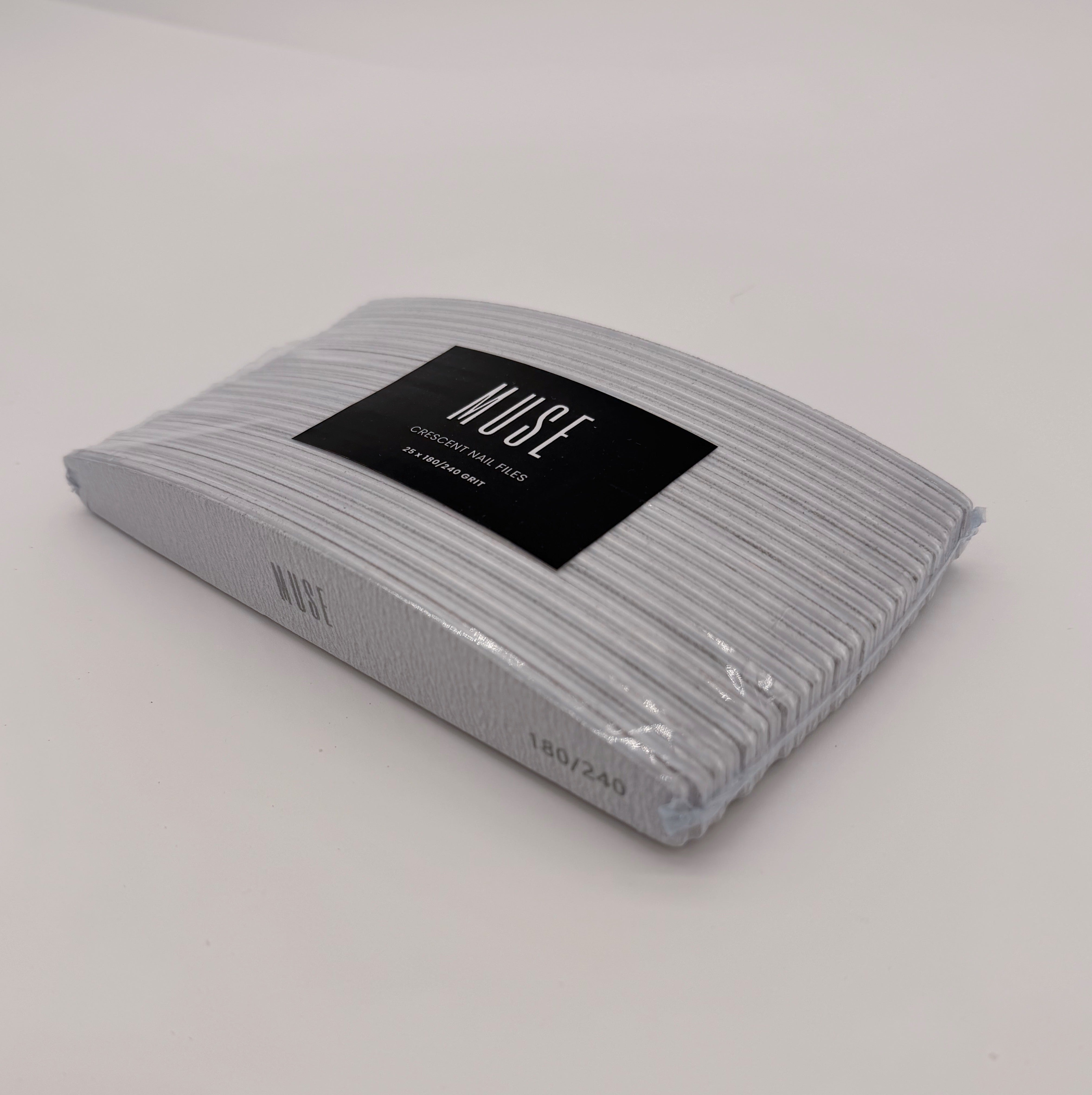 Crescent Nail files 180/240 grit (25 pcs)